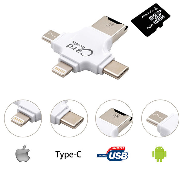 4 in 1 Memory Card Reader